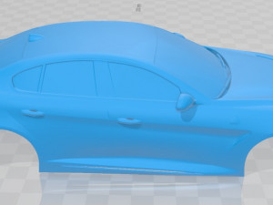 alfa romeo giulia quadrifoglio 2016 printable body car 3D Print Model