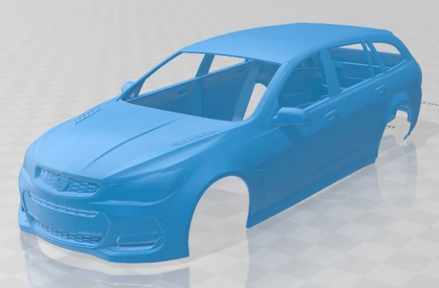 holden commodore vf sportwagon ss v redline 2015 printable body car 3D Print Model .c4d .max .obj .3ds .fbx .stl .blend 