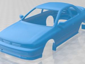 subaru impreza coupe 1995 printable body car 3D Print Model