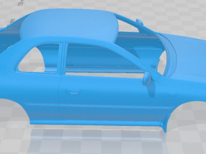 subaru impreza coupe 1995 printable body car 3Dプリントモデル