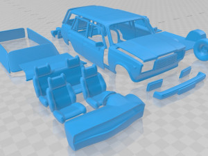 vaz lada zhiguli 21041 - 2006 printable car Modèles 3D en vedette