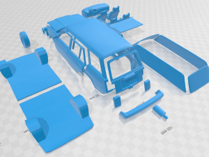 vaz lada zhiguli 21041 - 2006 printable car Modèles 3D en vedette