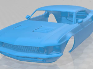 mustang mach 40 printable body car 3D Print Model