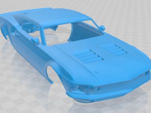 mustang mach 40 printable body car Modelo de Impressão 3D