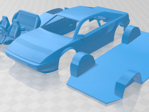 ferrari mondial 8 1980 printable car Modello di stampa 3D