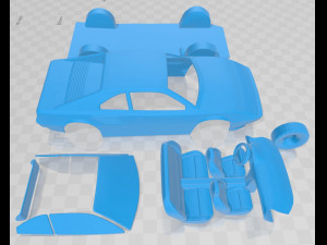 ferrari mondial 8 1980 printable car Modello di stampa 3D