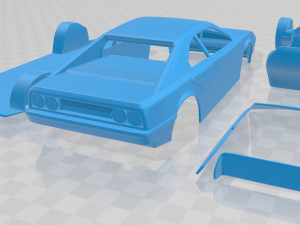 ferrari mondial 8 1980 printable car Modello di stampa 3D