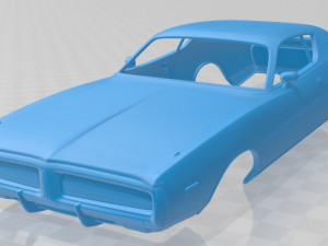 charger 1972 printable body car 3D Print Model