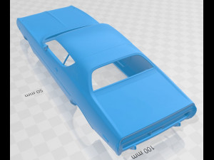 charger 1972 printable body car 3D-Druckmodell