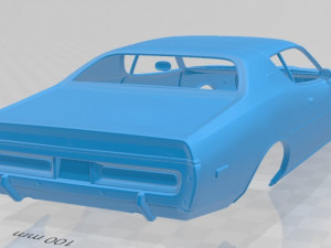 charger 1972 printable body car 3D-Druckmodell