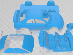subaru impreza sti 2001 printable car 3D 打印模型