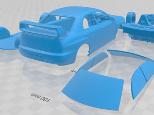 subaru impreza sti 2001 printable car 3D 打印模型