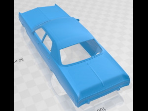 monaco sedan 1972 printable body car 3Dプリントモデル