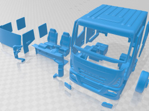 iveco euro cargo double cab 2008 printable Model Cetak 3D