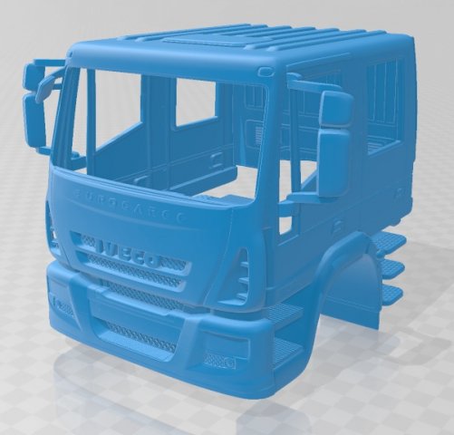 iveco euro cargo double cab 2008 printable Modelo de impresión 3D .c4d .max .obj .3ds .fbx .stl .blend 