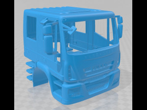 iveco euro cargo double cab 2008 printable Modelo de impresión 3D