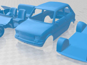 Fiat 126 1976 druckbares Auto 3D Druckmodell