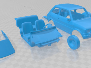 fiat 126 1976 printable car 3D Baskı Modeli