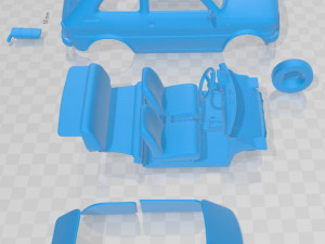 fiat 126 1976 printable car 3D Baskı Modeli