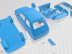 fiat 126 1976 printable car 3D Baskı Modeli