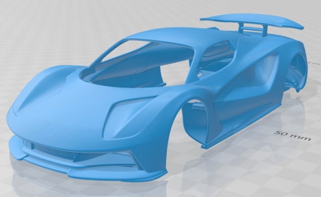 lotus evija 2020 printable body car 3D Принт Модель .c4d .max .obj .3ds .fbx .stl .blend 