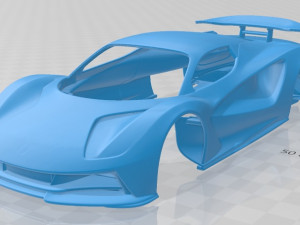 lotus evija 2020 printable body car 3D Print Model