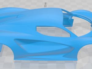 lotus evija 2020 printable body car 3D Принт Модель