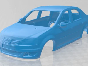 renault dacia logan sedan 2011 printable body car 3D Print Model