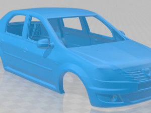 renault dacia logan sedan 2011 printable body car 3D प्रिंट मॉडल