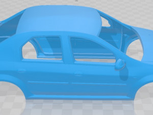 renault dacia logan sedan 2011 printable body car 3D प्रिंट मॉडल