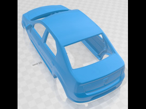 renault dacia logan sedan 2011 printable body car 3D प्रिंट मॉडल