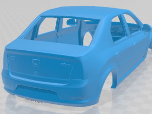 renault dacia logan sedan 2011 printable body car 3D प्रिंट मॉडल