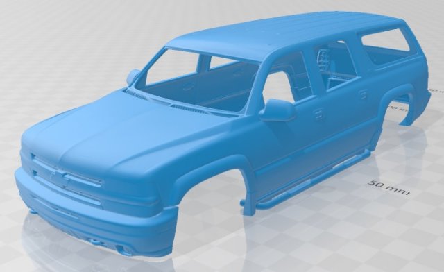 suburban t 2005 printable body car 3D Принт Модель .c4d .max .obj .3ds .fbx .stl .blend 