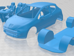 peugeot 207 2006 printable car 3D Принт Модель
