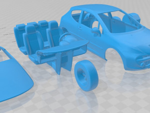 peugeot 207 2006 printable car 3D Принт Модель