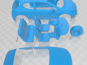 peugeot 207 2006 printable car 3D Принт Модель
