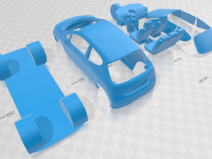 peugeot 207 2006 printable car 3D Принт Модель