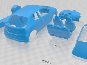 peugeot 207 2006 printable car 3D Принт Модель