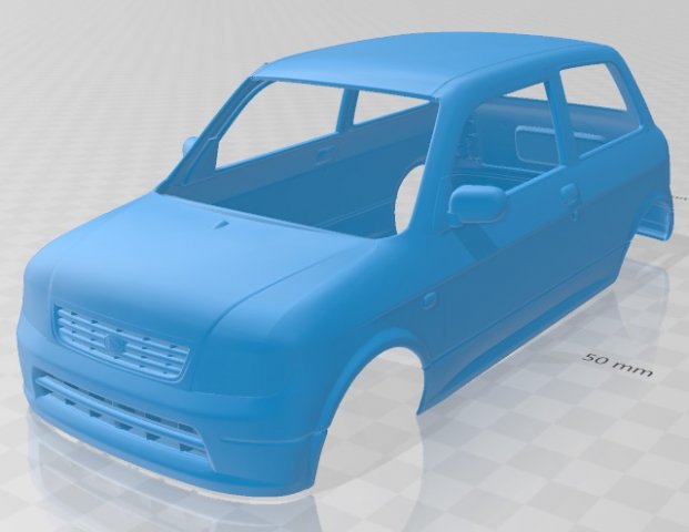 daihatsu mira 1998 printable body car 3Dプリントモデル .c4d .max .obj .3ds .fbx .stl .blend