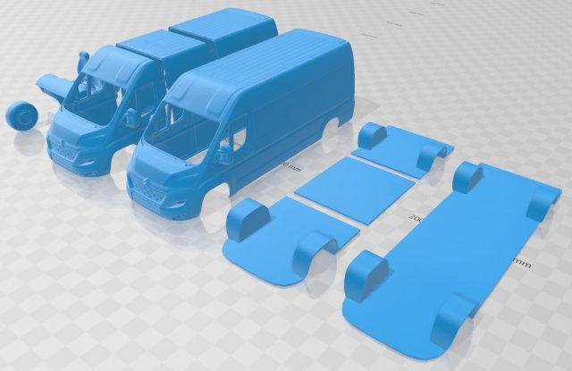 citroen jumper panel van 2015 printable Modèles 3D en vedette .c4d .max .obj .3ds .fbx .stl .blend 