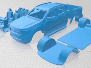 ranger double cab wildtrak 2016 printable car 3D 프린트 모델