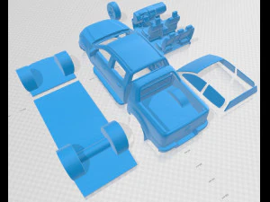 ranger double cab wildtrak 2016 printable car 3D Print Model