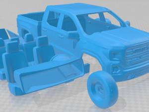 sierra 1500 crewcab shortbox at4 2019 printable car Modèles 3D en vedette