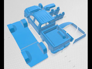sierra 1500 crewcab shortbox at4 2019 printable car 3D Print Model