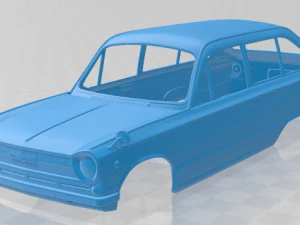 mitsubishi colt 1000f 1966 printable body car 3D Print Model