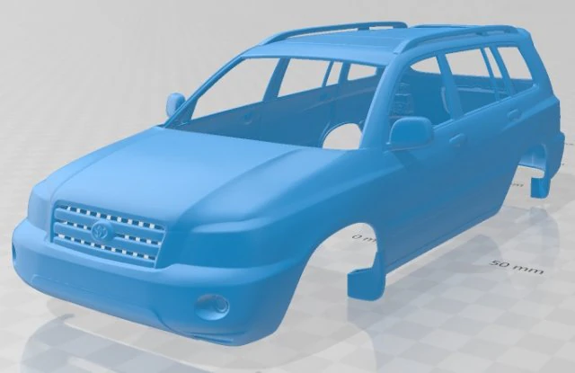 toyota highlander xu20 2003 printable body car 3D Print Model .c4d .max .obj .3ds .fbx .stl .blend 