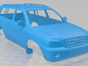 toyota highlander xu20 2003 printable body car 3D Print Model