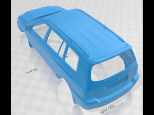 toyota highlander xu20 2003 printable body car 3D Print Model