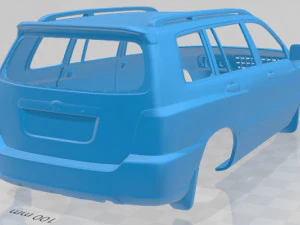 toyota highlander xu20 2003 printable body car 3D Print Model