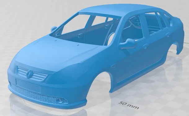 renault symbol 2010 printable body car 3D Print Model .c4d .max .obj .3ds .fbx .stl .blend 